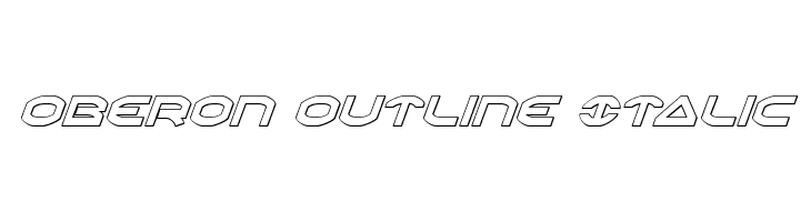 Oberon Outline Italic  baixar fontes gratis