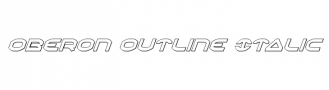 Oberon Outline Italic  Frei Schriftart Herunterladen