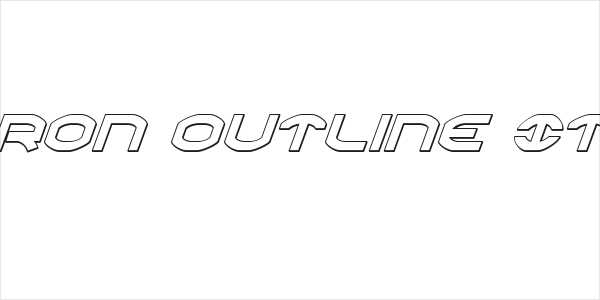 Oberon Outline Italic Logo