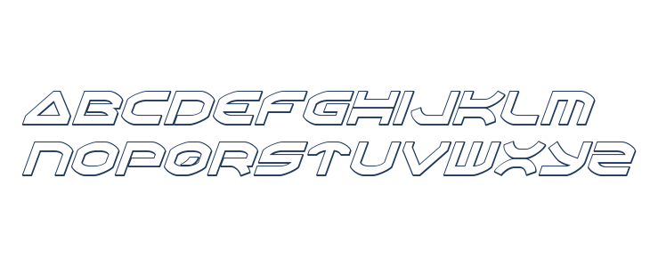 Oberon Outline Italic Lowercase