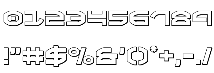 Oberon Outline Font OTHER CHARS