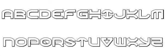 Oberon Outline Шрифта ВЕРХНИЙ