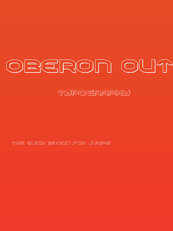 Oberon Outline Poster