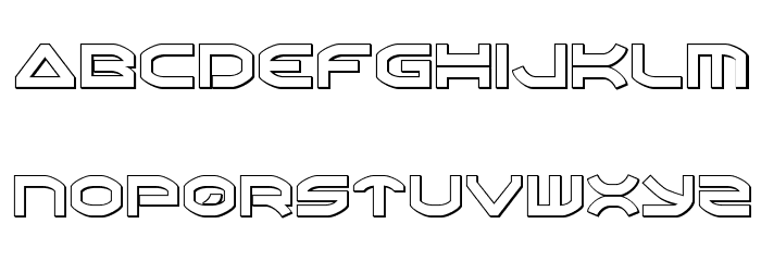 Oberon Outline Font LOWERCASE