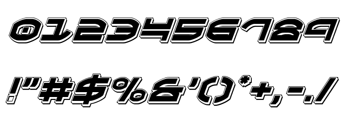 Oberon Punch Italic Font OTHER CHARS