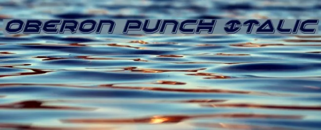 Oberon Punch Italic Example 3