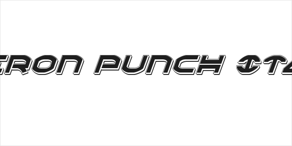 Oberon Punch Italic Logo