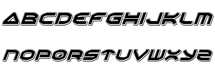Oberon Punch Italic Font LOWERCASE