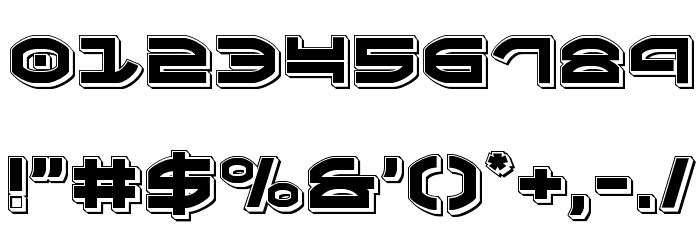 Oberon Punch Font OTHER CHARS