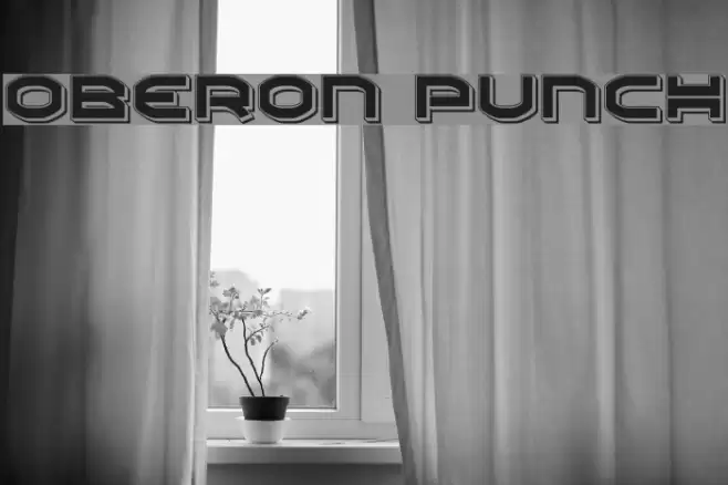 Oberon Punch Font examples