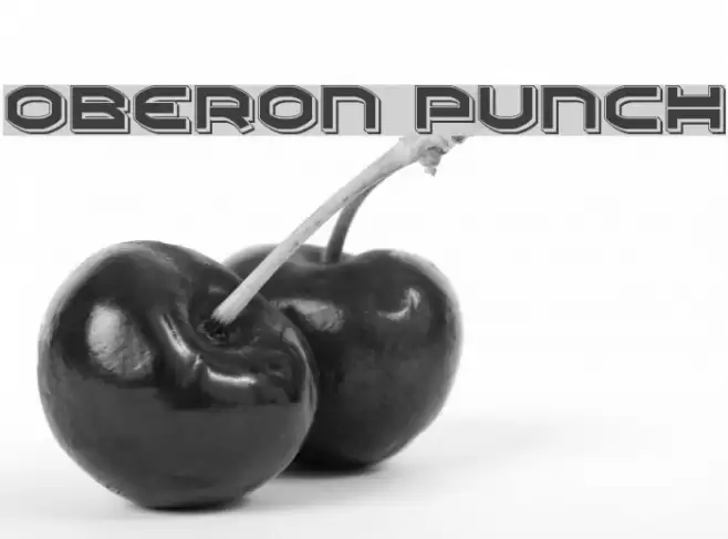 Oberon Punch Font examples