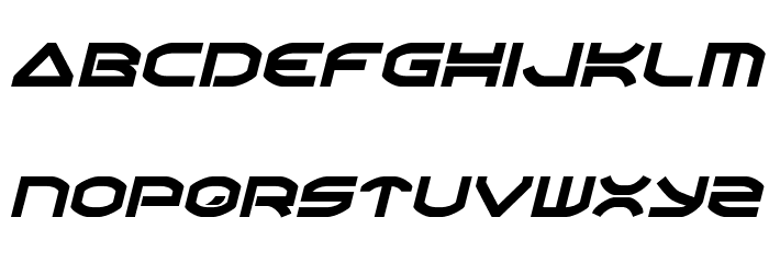 Oberon Semi-Italic Font LOWERCASE