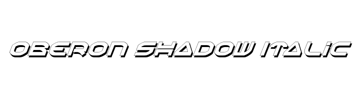 Oberon Shadow Italic  les polices de caractères gratuit tlcharger