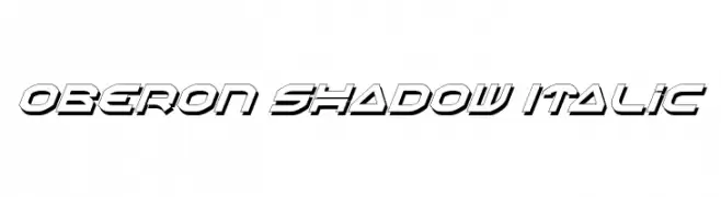 Oberon Shadow Italic  Frei Schriftart Herunterladen