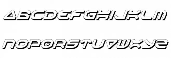 Oberon Shadow Italic Шрифта ВЕРХНИЙ