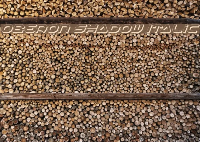 Oberon Shadow Italic Example 1