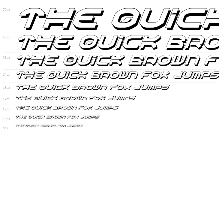 Oberon Shadow Italic Waterfall