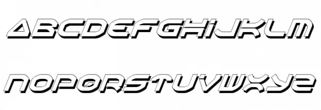 Oberon Shadow Italic फ़ॉन्ट लोअरकेस