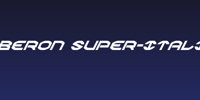 Oberon Super-Italic Social Header