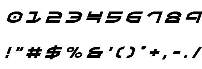 Oberon Title Italic Font OTHER CHARS