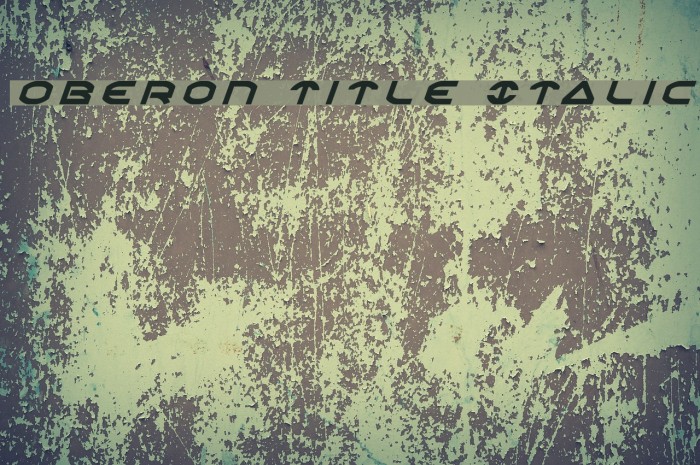 Oberon Title Italic Font examples