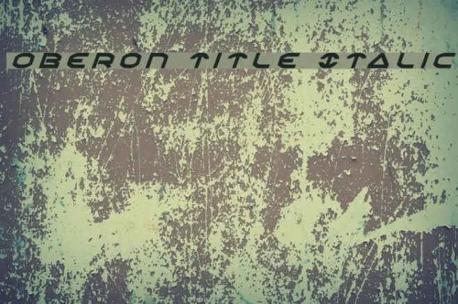 Oberon Title Italic Example 2