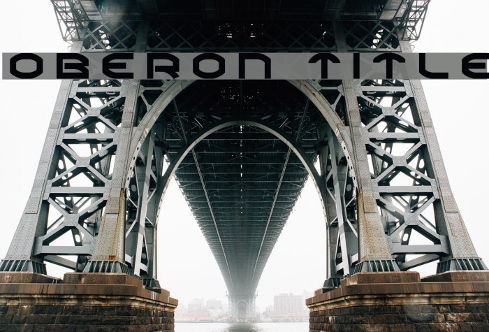 Oberon Title Font examples