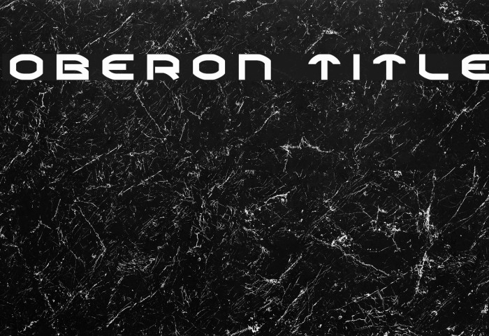 Oberon Title Font examples