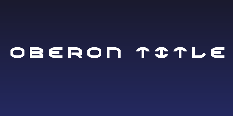 Oberon Title Social Header