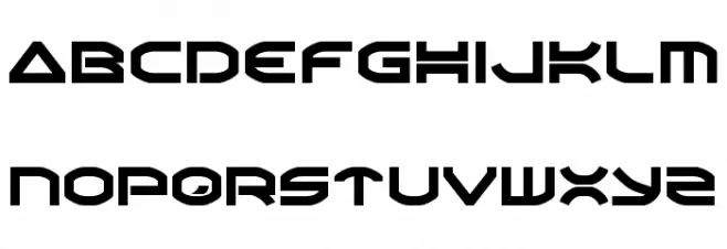 Oberon Font LOWERCASE