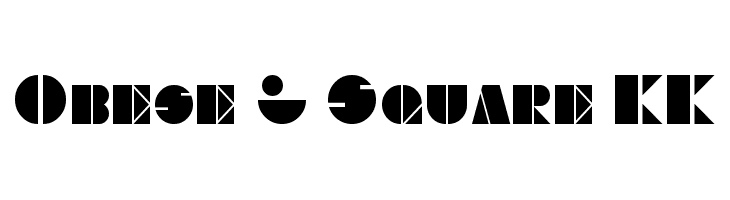 Obese & Square KK  Frei Schriftart Herunterladen