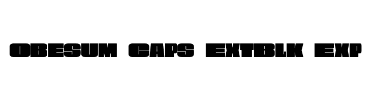 Obesum Caps ExtBlk Exp  नि: शुल्क फ़ॉन्ट्स डाउनलोड