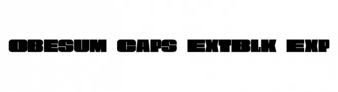 Obesum Caps ExtBlk Exp  baixar fontes gratis