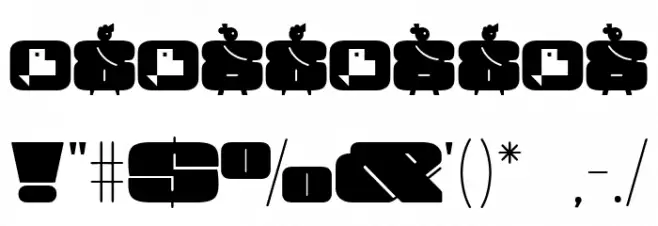 Obesum Caps ExtBlk Exp Font OTHER CHARS