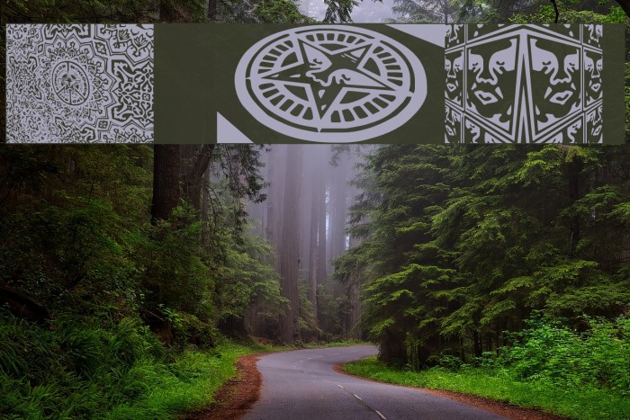 Obey3DAlt Font examples