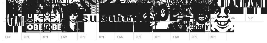 ObeyAssorty Character Map