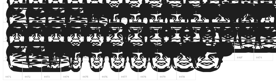 ObeyBalloon2 Character Map