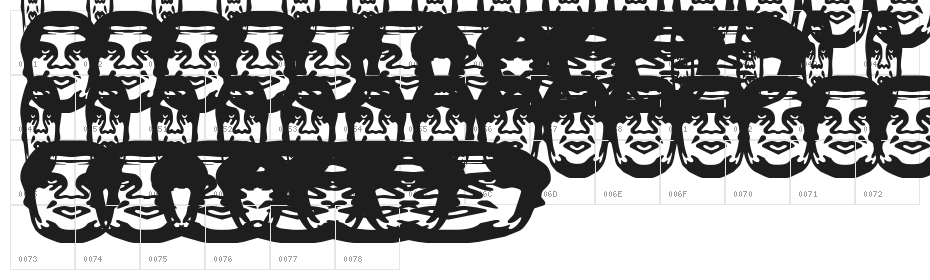 ObeyBalloon Character Map