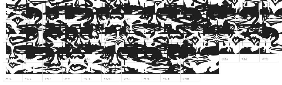 ObeyDada Character Map