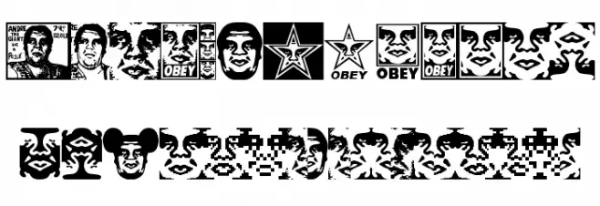 ObeyEssence フォント 大文字