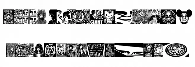 ObeyFavesCaps Schriftart Groß