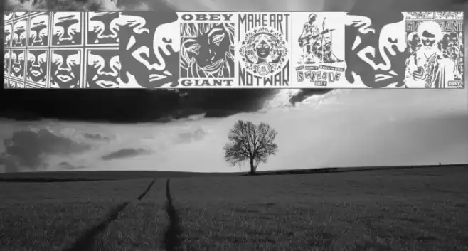 ObeyFaves Font examples