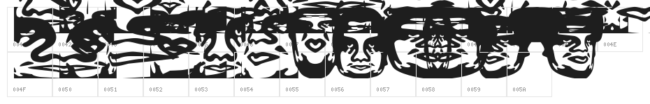 ObeyFunhouseCaps Character Map