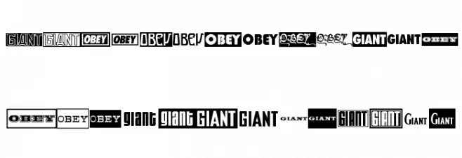 ObeyGiantPosterCaps फ़ॉन्ट अपरकेस