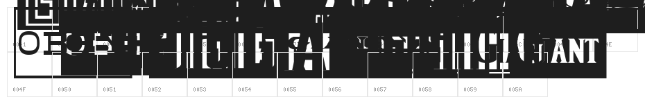 ObeyGiantPosterCaps Character Map