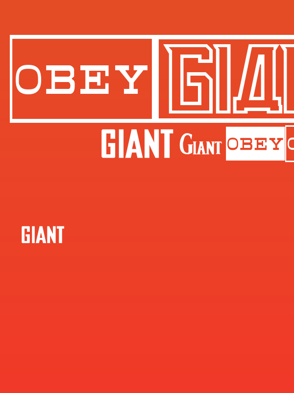 ObeyGiantPosterCaps Poster