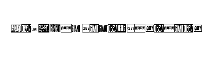 ObeyGiantPosterCondensed Font
