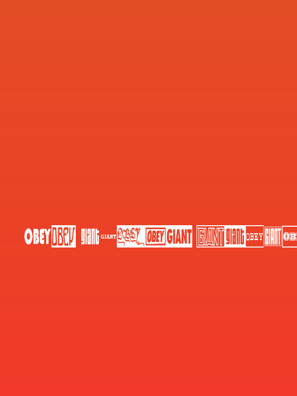 ObeyGiantPosterCondensed Poster