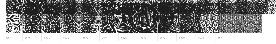 ObeyPatterns Character Map