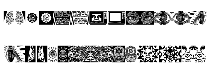 ObeyPears Font LOWERCASE